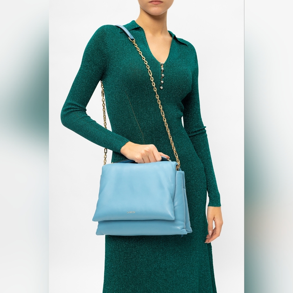 Lanvin Sugar Skye Blue Shoulder Bag